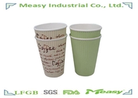 Disposable Tripple Wall Coffee Paper Cup with Custom Design Printed PS Lid supplier