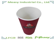 Single Walled Hot Coffee Paper Cups Yellow Red 9OZ 270CC supplier
