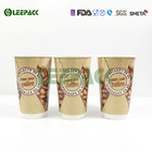 16OZ Double Wall Insulated Paper Cups Custom Printed Paper Cups With PE/PLA Coated For Hot Drinks On Sale supplier