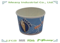 Disposable Ice Cream Paper Cups 10Oz With Food Grade Ink Flexo Printing supplier