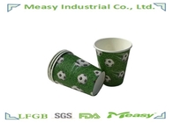 7.5OZ Disposable Paper Cup For Hot Drinking With Soccer Printed supplier