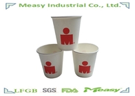 6 Ounce Paper Cups With Flexo Printing Custom Design , Take Away Coffee Cup supplier