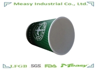300ml Recyclable Ripple Paper Cups With Full Color Red / Green Prined supplier