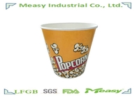 130OZ paper cup Popcorn Buckets Disposable Double PE Lined Greaseproof supplier