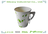 Professional Paper Cup With Handle , Disposable Coffee Cups With Handles supplier