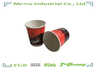 Double Wall Paper Cups Heat Insulated , Disposable Paper Coffee Cups supplier