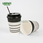 12oz disposable ripple wall paper cup for hot drink,pe COATED COFFEE PAPER CUP WITH LIDS supplier