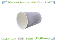 Branded Ripple Paper Cups for Hot  Tea / Milk , Promotional Paper Cups supplier