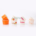 Double PE coating Ice cream container customized disposable 4oz 8oz 10oz 12oz paper bowl ice cream cup with lids supplier
