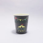 8oz disposable take away coffee milk tea hot drink cup single or double wall foam paper cup with logo printing supplier