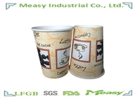 300ml Volume Food Grade Single Wall Paper Cups Ink Flexo Printing supplier