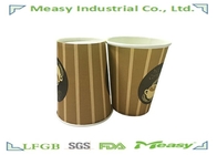 9oz Single Wall disposable hot drink cups and lids PE Coated For Hot Coffee , Tea supplier