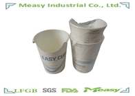 U shape white paper cups for hot drinks , beverages takeaway coffee cups supplier