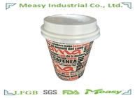 10oz White Plastic Lids Fit In 90mm Top Out Disposable Paper Cups supplier