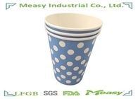 8OZ 300ml Disposable Paper Hot Beverage Cups With Polka Dot Printing supplier