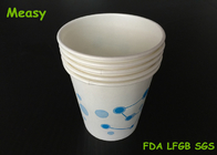 Hot Drink Coffee Paper Cups , Printed paper party cups Water Molecules Pattern supplier