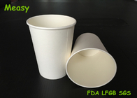 600ml White And Blank biodegradable paper cups Without Printing , Environmental Friendly supplier