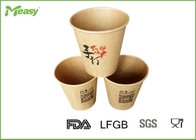 Logo to go coffee disposable cups with lids / Kraft Paper Container supplier