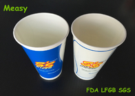 20oz Double Poly Cold Drink Paper Cups With Logo Printed , Eco - Friendly supplier