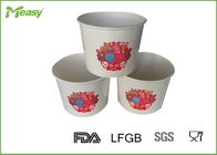 16oz Disposable Paper Bowl For Ice Cream / Frozen Yogurt , Double PE coated Material supplier