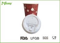 Food Grade Plastic Hot Coffee Paper Cup Lids with Logo Printed , Free Sample supplier