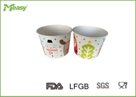 Customized Disposable Paper Bowl For Frozen Yogurt / Ice Cream , FDA  LFGB Standard supplier
