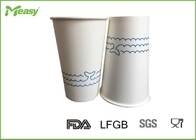 Economical Takeaway Hot Coffee Paper Cups Blue Dolphin White Background supplier