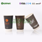 Personalized Disposable Paper Cups , Single Wall / Double Wall Ripple Coffee Cup supplier
