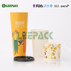 600ml Large Size Disposable Paper Cups Integrated / wedding nice disposable cups supplier