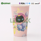 Eco Friendly Disposable Hot Drink Cups 500cc Decorative Disposable Coffee Cups supplier