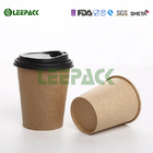 10 oz Eco Friendly  Custom Disposable Kraft Coffee Paper Cups fully HD Printing Wholesale hot drink paper cup with lids supplier