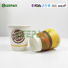 PE lined Insulated Paper Cup , Double Walled Coffee Cups Flexo Printing supplier