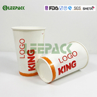 Red Pepsi Cold Drink Paper Cups For Cinema , Food Grade Ink Printing double PE coated single wall paper cup supplier