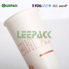 22 Oz Large Size Green Single Wall Paper Cups Disposable For Cold / Hot Drink supplier