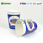 Insulated Blue Drink 12 Oz Paper Cups For Fast Food Restaurant , Party supplier
