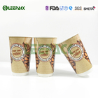 16OZ Double Wall Insulated Paper Cups Custom Printed Paper Cups With PE/PLA Coated For Hot Drinks On Sale supplier