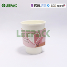 8oz To 20oz Single Wall Paper Cups , White Coffee Paper Cup With Lid And Sleeve supplier