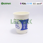 8oz To 20oz Single Wall Paper Cups , White Coffee Paper Cup With Lid And Sleeve supplier