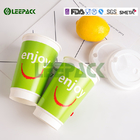 Custom design printed insulated takeaway paper hot drink coffee cups with lids wholesale supplier
