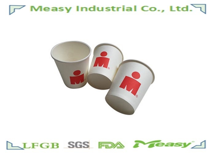 6 Ounce Paper Cups With Flexo Printing Custom Design , Take Away Coffee Cup supplier