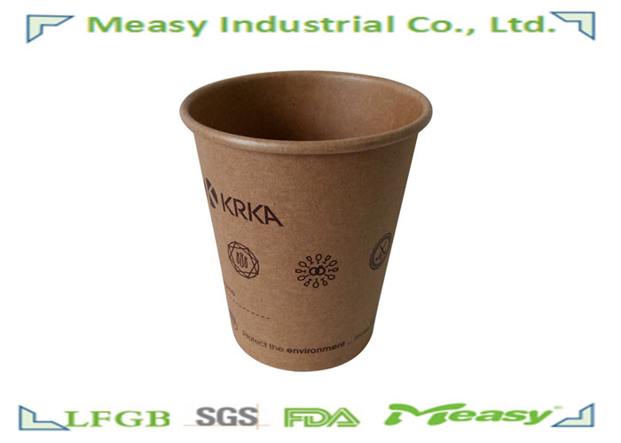 Take- Away Single Wall Kraft Paper Cups for Hot Coffee and Tea supplier