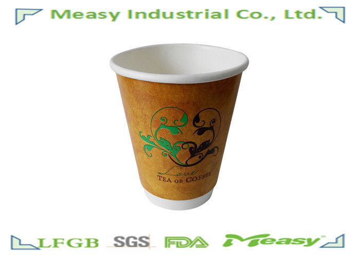 12oz  410mlDouble Wall Paper Cups With PE Coated , Coffee to Go Cup supplier