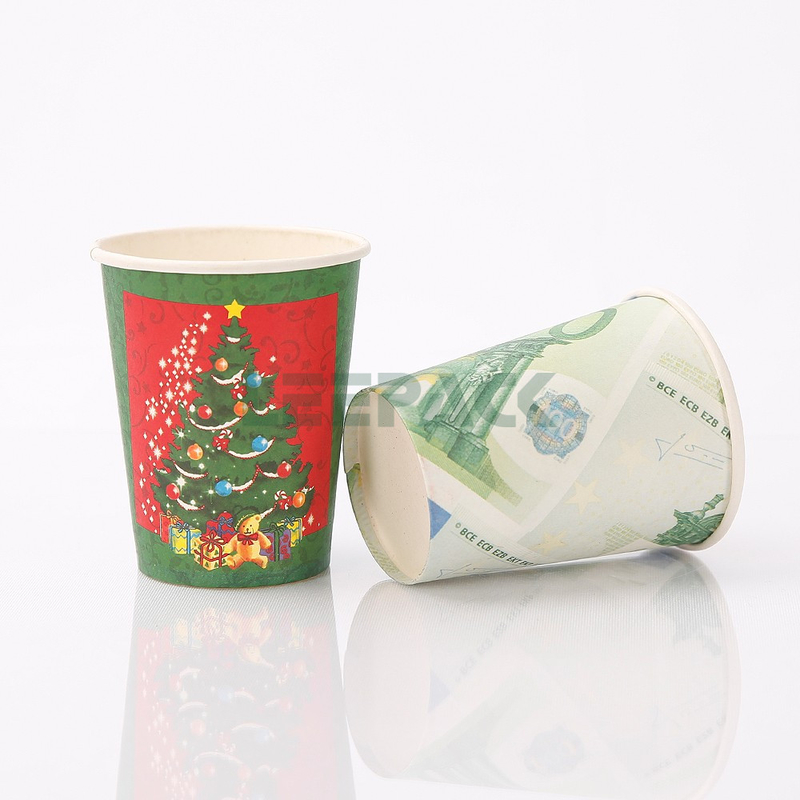 8oz disposable single wall paper coffee cups,shopping mall supermarket paper cups,custom printed paper cups 250ml supplier