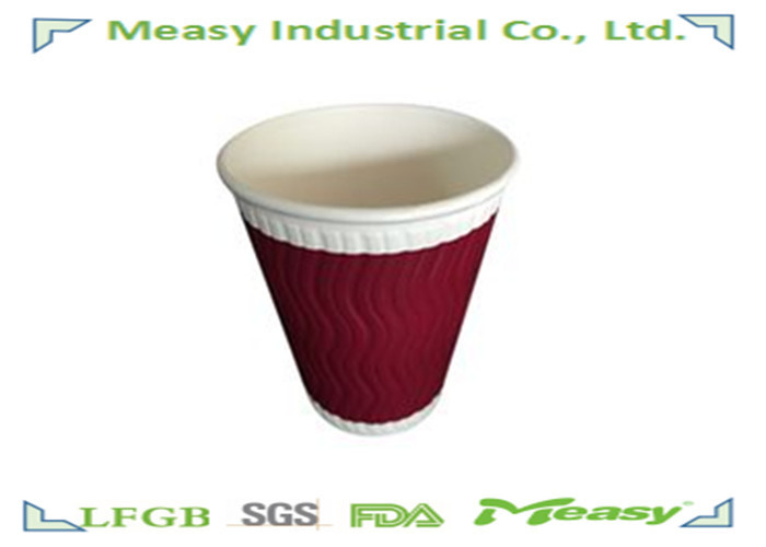 Paper Hot  cups for Hot Drinking , Ripple Paper Coffee Cups with Well-know Brand supplier