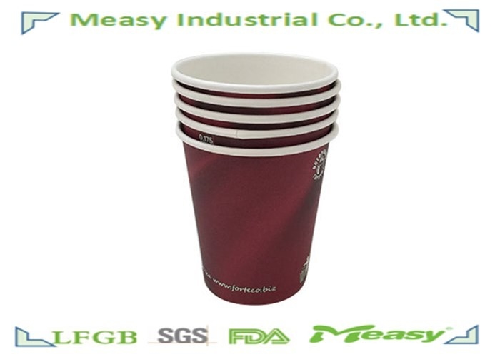7 Ounce 220ML Hot Paper Cups For  Tea / Milk , Disposable Coffee Paper Cup supplier