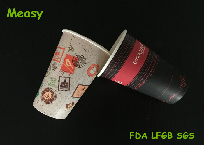 10oz Professional Hot Paper Cups with Single Wall , Customized Printing supplier