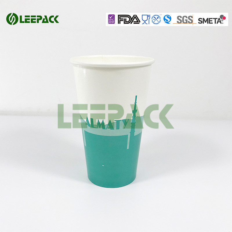 Happy New Year 22oz Biodegradable Paper Cups Single Wall For America Coffee supplier