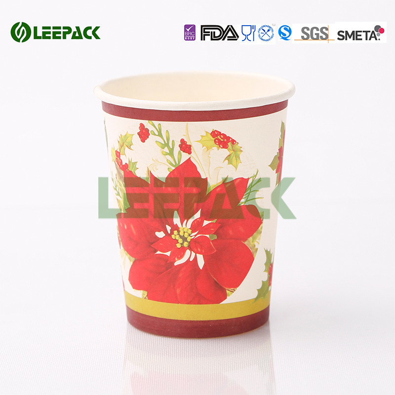Recyclable Takeaway Coffee Cups , Disposable Drinking Cups With Plastic ...